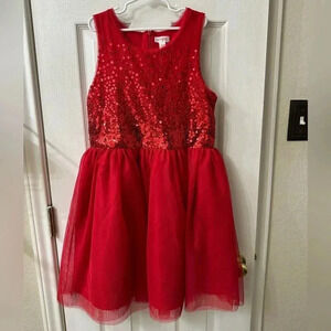 Cat & Jack Red Xmas dress